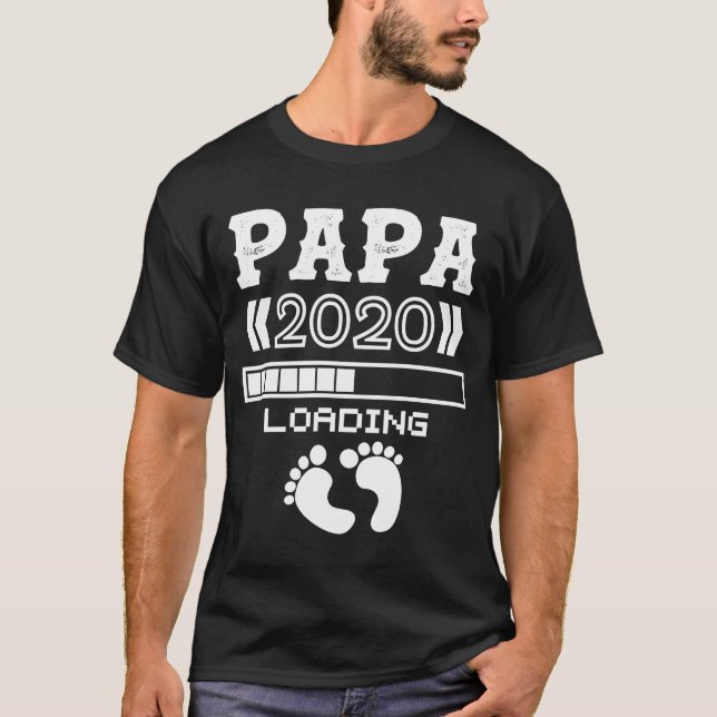 T-shirt Papa charge 2020 grossesse expectative père (Devant)
