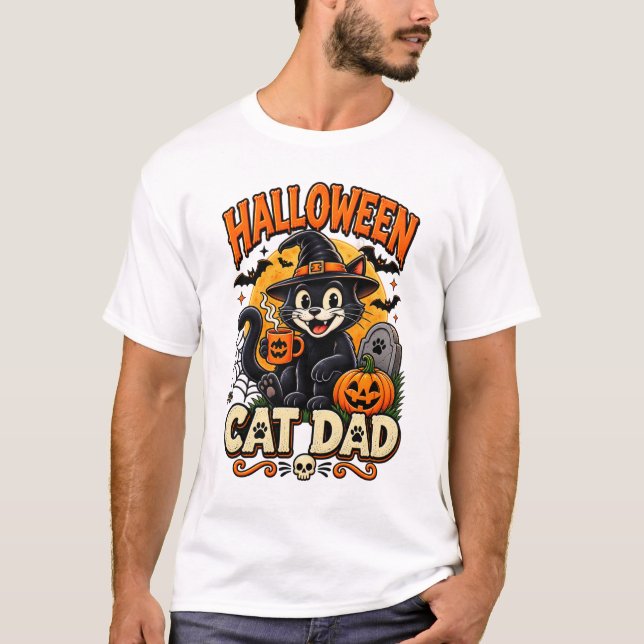 T-shirt papa chat (Devant)