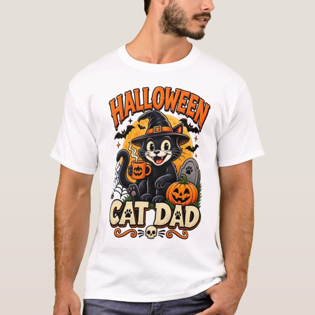 T-shirt papa chat (Devant)