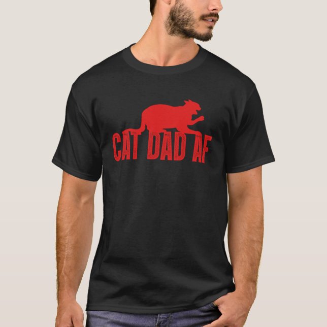 T-shirt Papa Chat Af  Papa Chaton Chat (Devant)