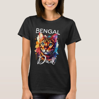 T-shirt Papa Chat Bengal Chat Bengal