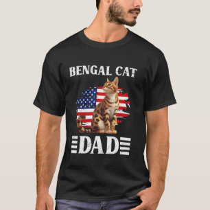 T-shirt Papa Chat Bengal Papa Bengal Papa Bengal Chat