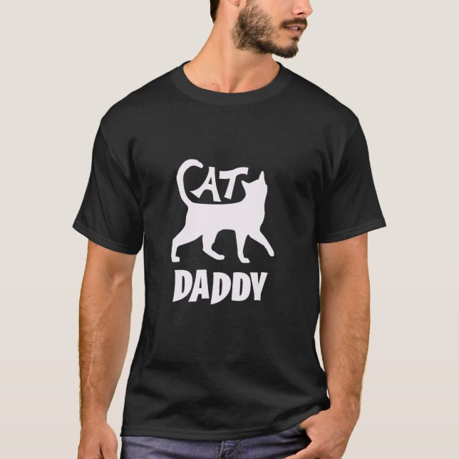 T-shirt Papa Chat Chaton (Devant)