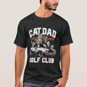 T-shirt Papa Chat Club de Golf c'est Drôle Golfeurs Golfan