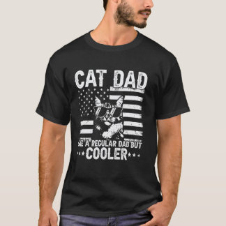 T-shirt Papa Chat Comme Un Papa Régulier Mais Plus Cool Dr
