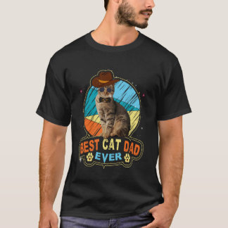 T-shirt Papa chat, conception de père de chat drôle