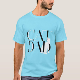 T-shirt Papa chat - Conception moderne et minimaliste pour