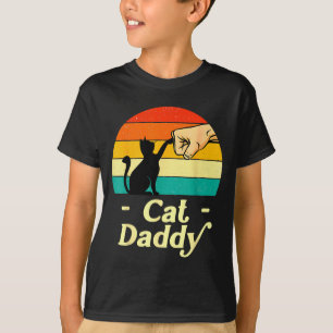 T-shirt Papa Chat Drôle Vintage Amateur de Chat Papa Chat