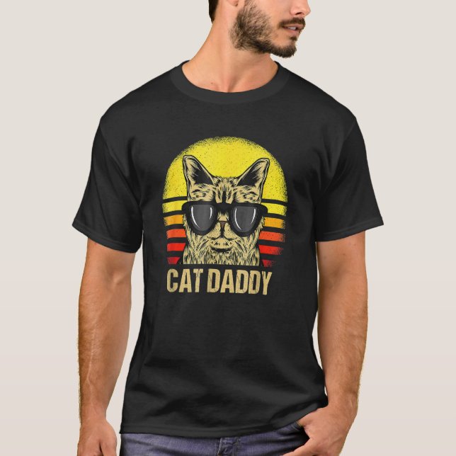 T-shirt Papa Chat Fête des Pères  Papa Chat (Devant)