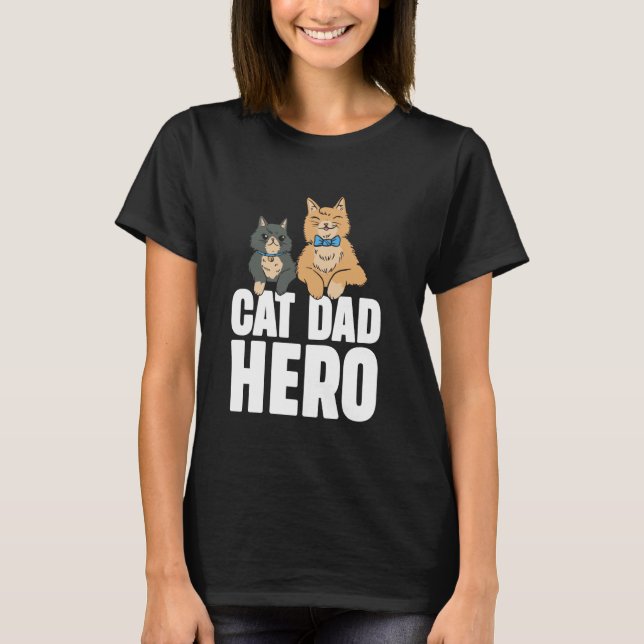 T-shirt Papa Chat Héros Papa Chat (Devant)