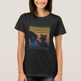 T-shirt Papa Chat Hommes Meilleur Papa Chat Jamais Fête De