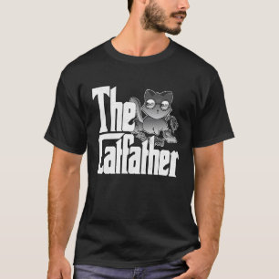 T-shirt Papa Chat Le Parrain Chat Fou Chaos Papa Chat Mino