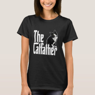 T-shirt Papa Chat Le Parrain des Chats Gros Chat Noir et B