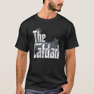 T-shirt Papa Chat Le Parrain des Chats Papa Chat Fou Papa 