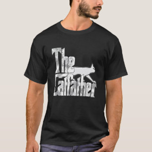 T-shirt Papa Chat Le Parrain des Chats Papa Chat Fou Papa 