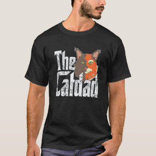 T-shirt Papa Chat Le Parrain des Chats Père Chat Fou Papa 