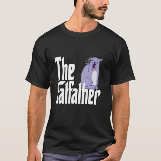 T-shirt Papa Chat Le Parrain du Chat Mignon Chat Père Bâil