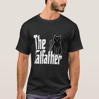 T-shirt Papa Chat Le Parrain du Chat Papa Chat Noir Mignon