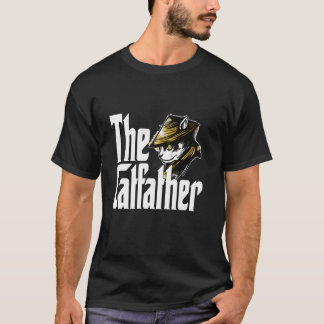 T-shirt Papa Chat Le Parrain du Chat Samouraï Papa Chat Pa