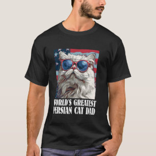T-shirt Papa Chat LE PLUS GRAND PÈRE DE CHAT PERSAN DU MON