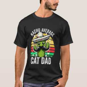 T-shirt Papa Chat Mexicain Moyen Nacho Cinco De Mayo