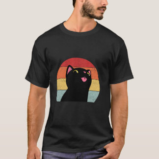 T-shirt Papa chat noir attitude de chat noir parent de cha