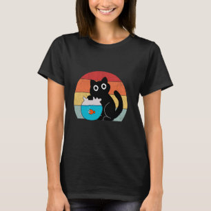T-shirt Papa chat noir attitude de chat noir parent de cha