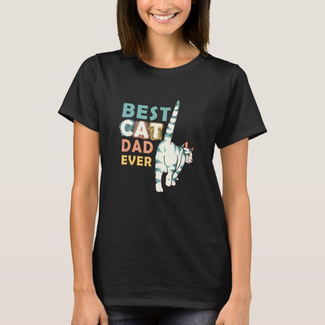 T-shirt Papa chat  Papa chat 1 (Devant)