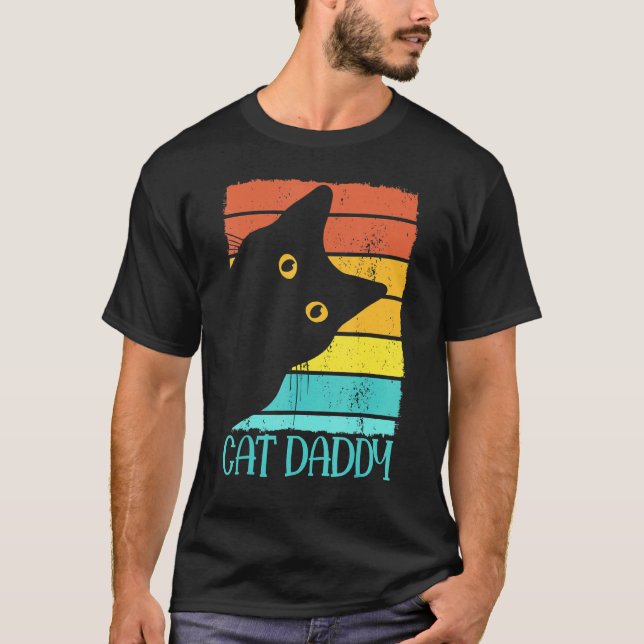 T-shirt Papa Chat  Papa Chaton (Devant)