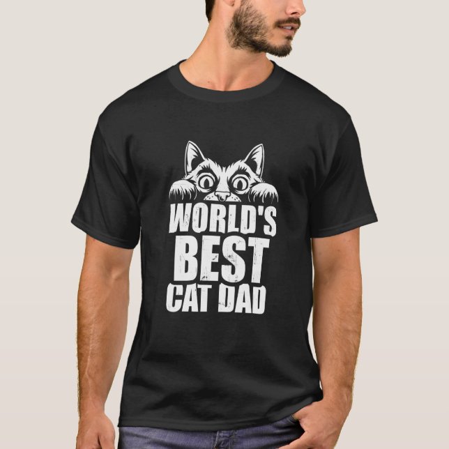T-shirt Papa chat   Papa félin (Devant)