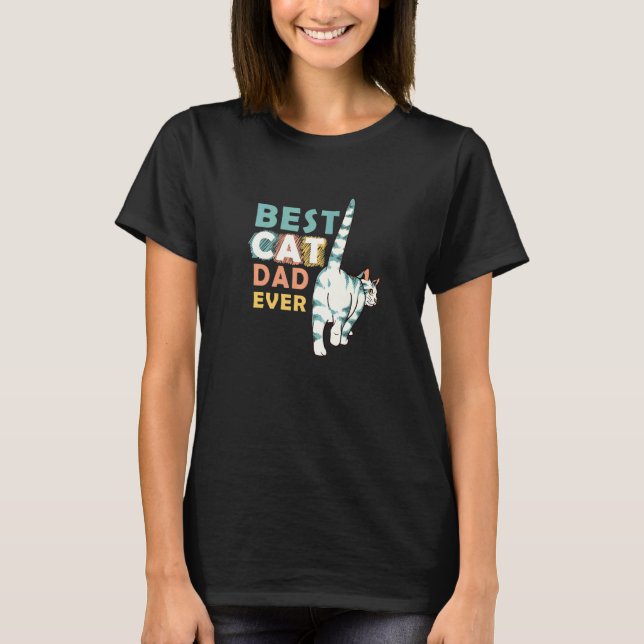 T-shirt Papa chat Papa félin  1 (Devant)