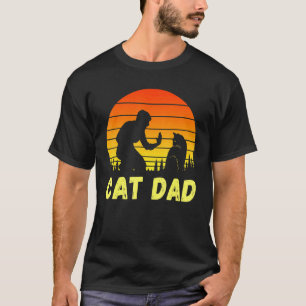 T-shirt Papa Chat Papa Fête Des Pères Noël Chats