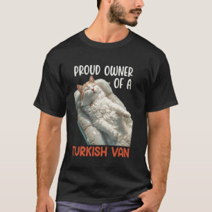 T-shirt Papa Chat PROPRIÉTAIRE FIÈRE D'UN CHAT TURC VAN Pr