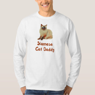 T-shirt Papa Chat Siamese