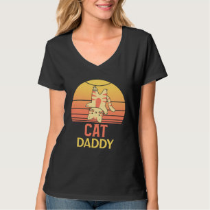 T-shirt Papa Chat Style Vintage Eighties Distressed Ca Ret