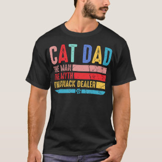 T-shirt Papa Chat Vintage Homme-Mythe Vendeur de Friandise