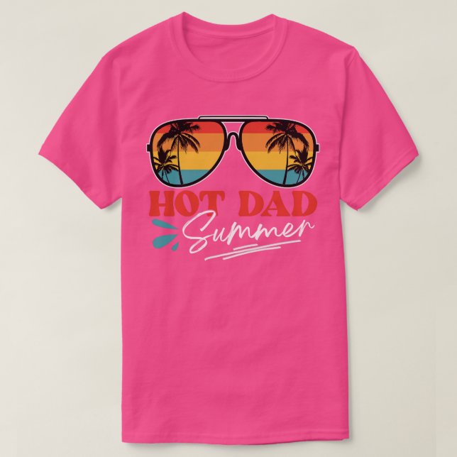 T-shirt Papa chaud été (Design devant)