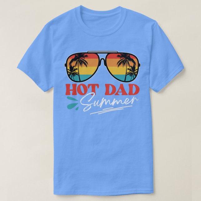 T-shirt Papa chaud été (Design devant)