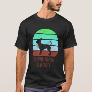 T-shirt Papa Chien Chihuahua Vintage 70s 80s Rétro