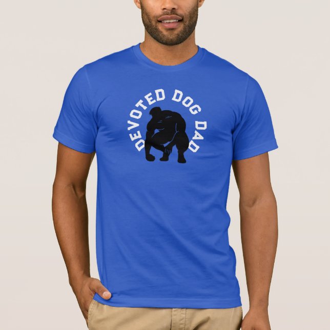 T-shirt Papa Chien Dévoué Ramasseur de Caca Sexy   (Devant)
