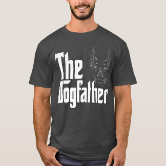 T-shirt Papa Chien Doberman Dogfather Chiens Papa Père drô