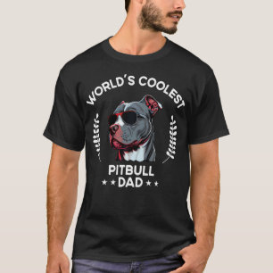 T-shirt Papa Chien le Plus Cool du Monde - Hommes Pitbull