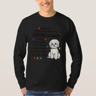 T-shirt Papa Chien Pour Toujours Humain Maltese Fête Des P