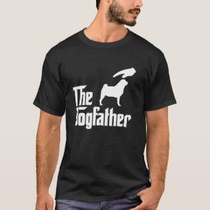 T-shirt Papa Chien Puggle Le Parrain du Chien Amoureux de 