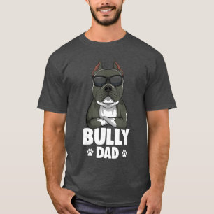 T-shirt Papa chiens American Bully Papa hommes drôle