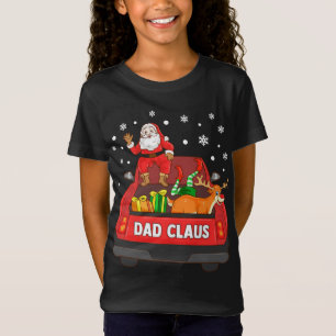 T-Shirt Papa Claus Camion Rouge Père Noël Reindeer Elf Noë