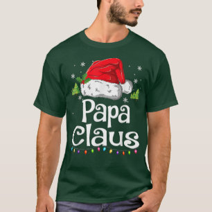 T-shirt Papa Claus Chemise Noël Pyjama Famille Corresponda