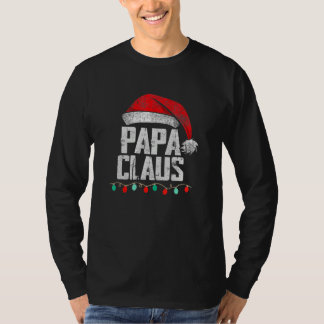 T-shirt Papa Claus Christmas Pajama Family Matching Xmas L