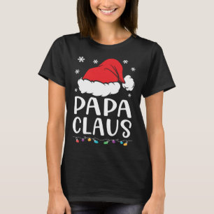 T-shirt Papa Claus Famille Correspondant Papa Claus Pajama