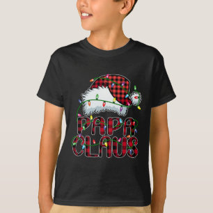 T-shirt Papa Claus Lumières Noël Pyjama Famille Correspond